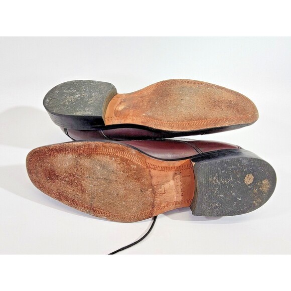 JOHNSTON & MURPHY Men's Size 10 Novick Brown Cap Toe Lace Up Shoes Oxfords EUC - Picture 9 of 9